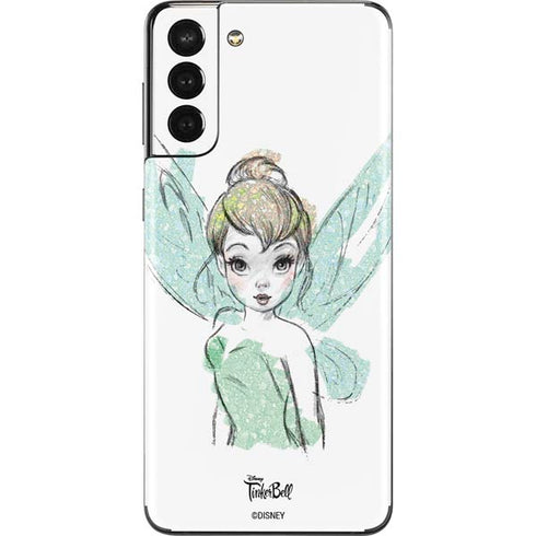 Disney Tinker Bell Watercolor Fairy Art Galaxy S21 Plus 5G Skin